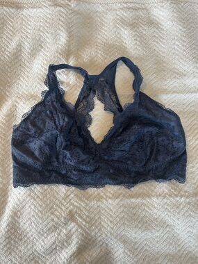 Lace Racerback Bralette in Navy and Dusty Rose set of two